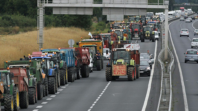 протест пољопривредника у француској